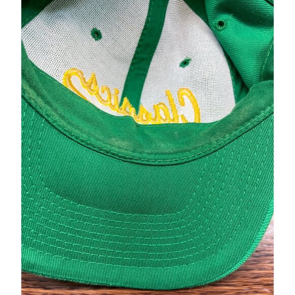 Vintage Classics Green Baseball Cap With Adjustable Strap Otto Gold Embroidery - Picture 7 of 8